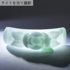 画像7: ミャンマー翡翠 蓮華×如意 彫り物 ブレストップ 【 一点もの 】 Jade Jadeite ひすい ヒスイ 翡翠 お守り 彫物 天然石 パワーストーン カラーストーン (7)