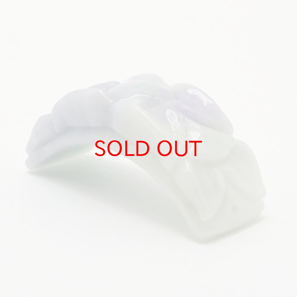 画像3: ミャンマー翡翠 花 彫り物 ラベンダー翡翠 ブレストップ 【 一点もの 】 Jade Jadeite ひすい ヒスイ 翡翠 お守り 彫物 天然石 パワーストーン カラーストーン (3)