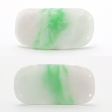 画像2: ミャンマー翡翠 蛇×古銭 彫り物 ブレストップ 【 一点もの 】 Jade Jadeite ひすい ヒスイ 翡翠 お守り 彫物 天然石 パワーストーン カラーストーン (2)