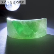 画像5: ミャンマー翡翠 ブレストップ 彫り物 【 一点もの 】 Jade Jadeite ひすい ヒスイ 翡翠 ブレスレット お守り 天然石 パワーストーン カラーストーン (5)