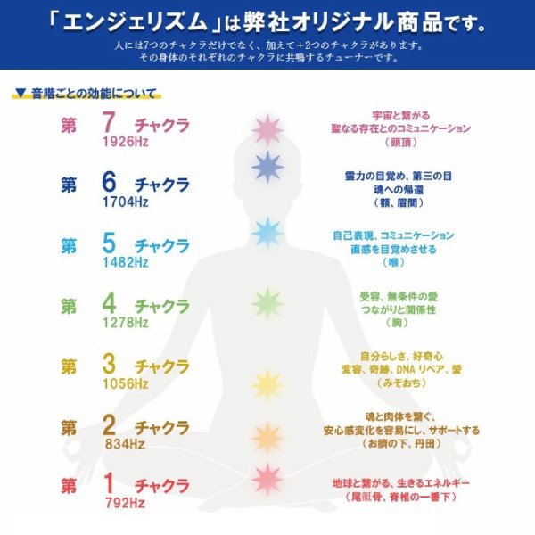 クリスタルチューナー 音叉 チャクラ 共鳴 チューナー