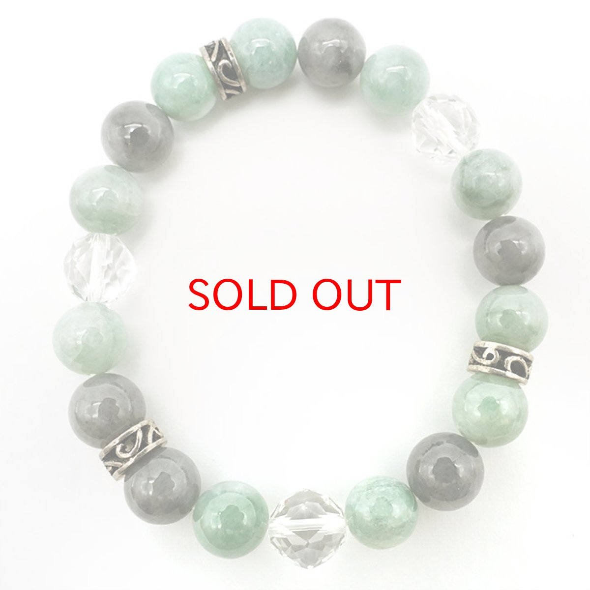 画像3: 翡翠 オリジナルデザインブレスレット 【5月誕生石】 パワーストーン 天然石 (3)