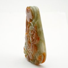 画像4: ミャンマー翡翠 麒麟 彫り物 【 一点もの 】 Jade Jadeite ひすい ヒスイ 翡翠 お守り 彫物 天然石 パワーストーン カラーストーン (4)