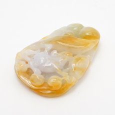 画像3: ミャンマー翡翠 鼠 彫り物 【 一点もの 】 Jade Jadeite ひすい ヒスイ 翡翠 お守り 彫物 天然石 パワーストーン カラーストーン (3)