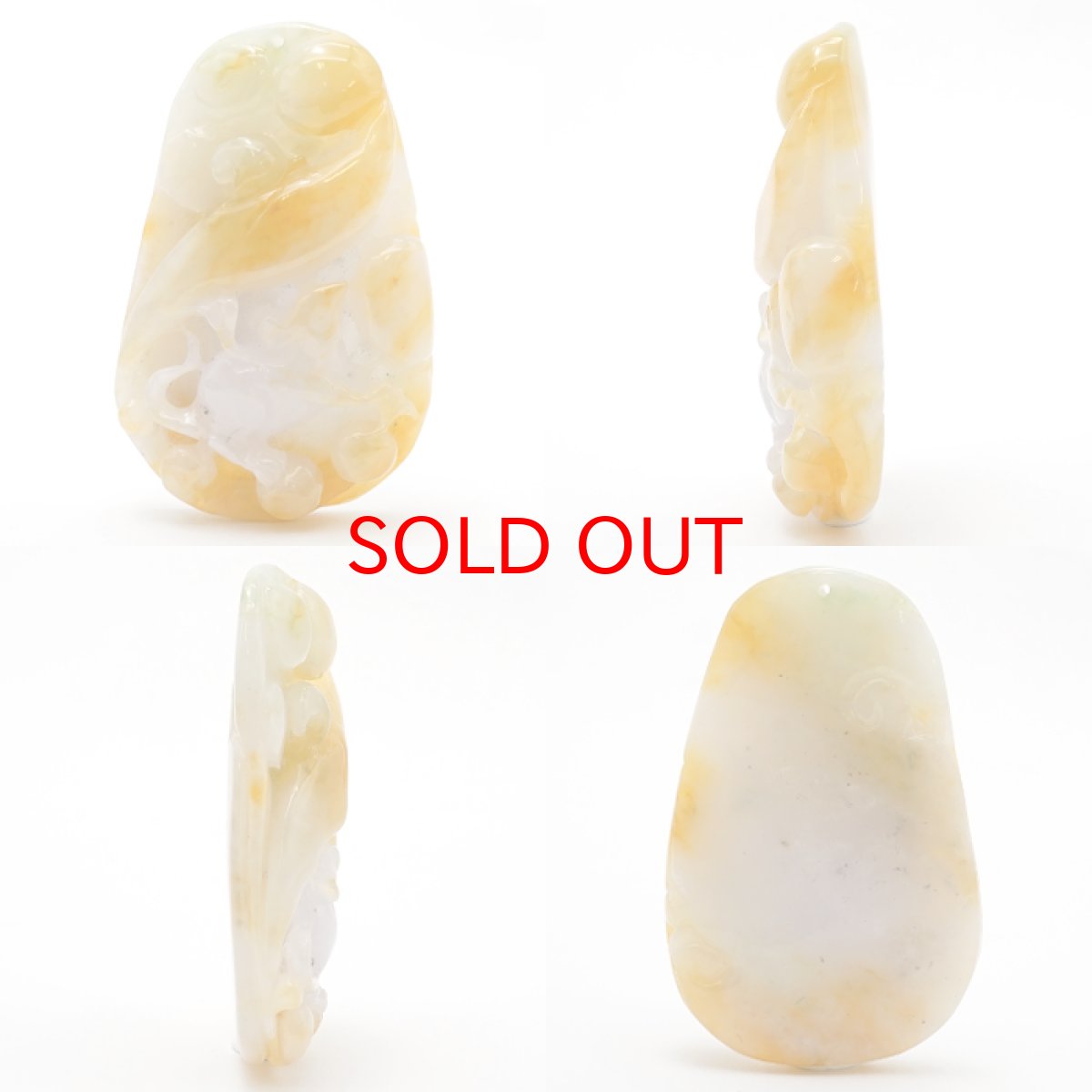 画像2: ミャンマー翡翠 鼠 彫り物 【 一点もの 】 Jade Jadeite ひすい ヒスイ 翡翠 お守り 彫物 天然石 パワーストーン カラーストーン (2)