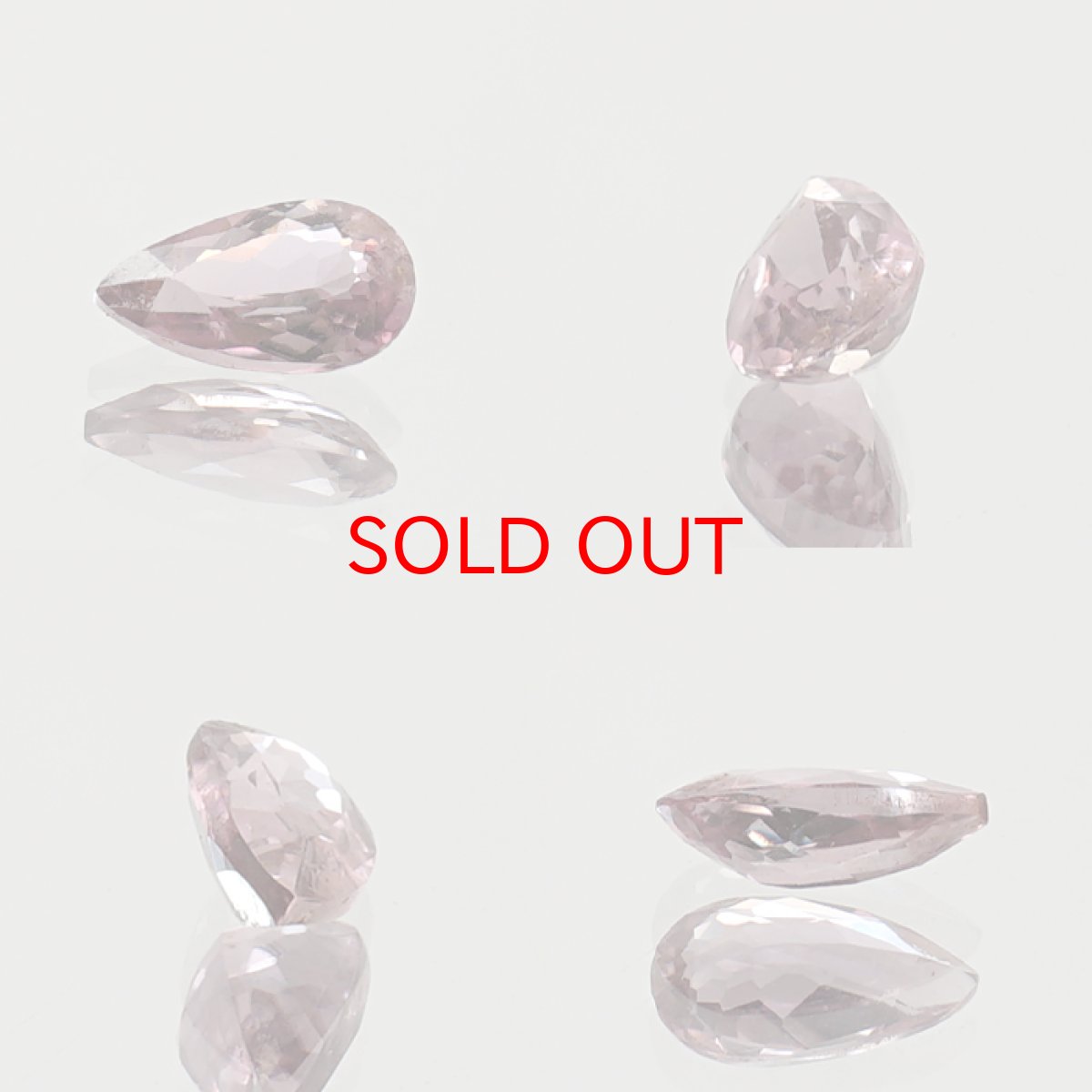 画像2: ピンクダイアスポア ルース  ペアーシェイプ 0.73ct アフガニスタン産 一点もの pink Dia Spore 浄化 天然石 パワーストーン カラーストーン (2)