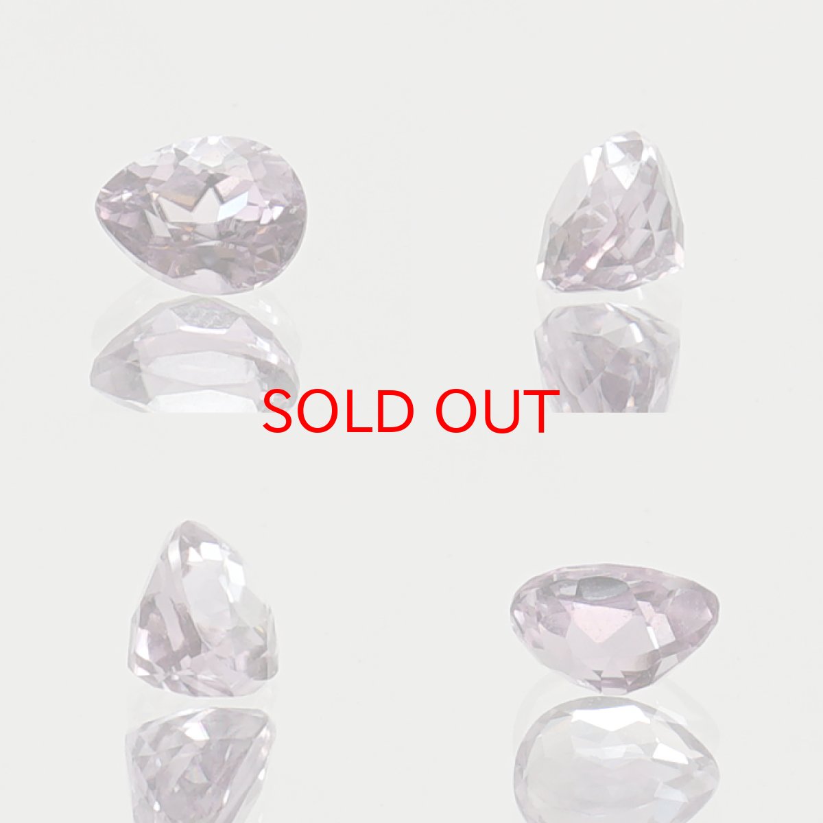 画像2: ピンクダイアスポア ルース  ペアーシェイプ 0.67ct アフガニスタン産 一点もの pink Dia Spore 浄化 天然石 パワーストーン カラーストーン (2)