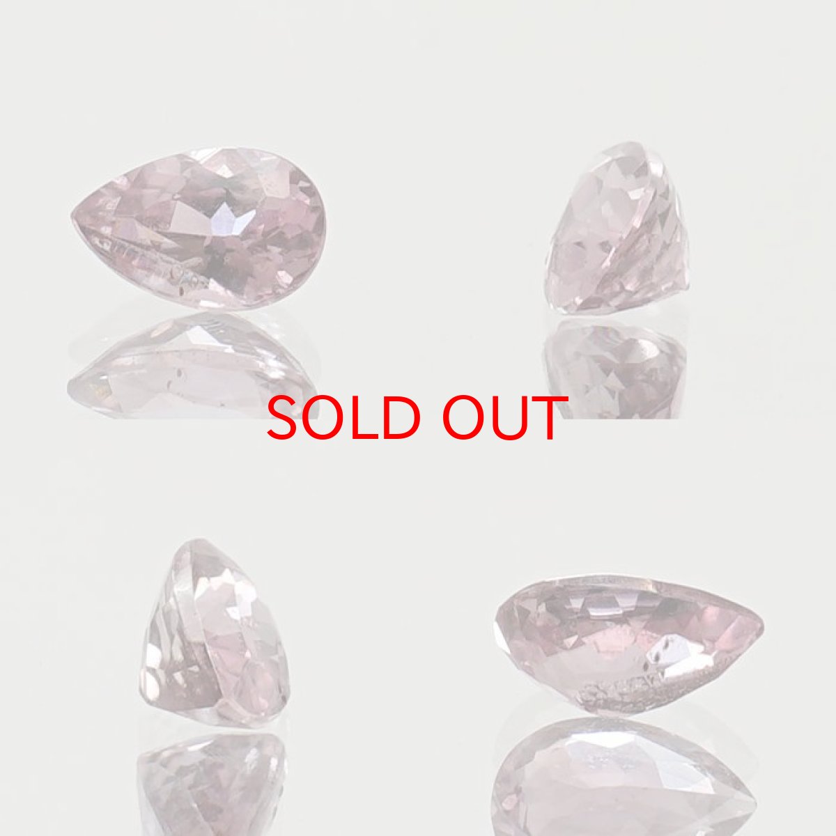画像2: ピンクダイアスポア ルース  ペアーシェイプ 0.85ct アフガニスタン産 一点もの pink Dia Spore 浄化 天然石 パワーストーン カラーストーン (2)