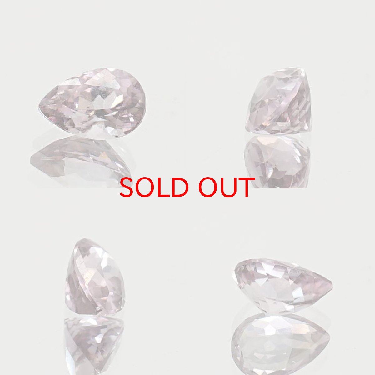 画像2: ピンクダイアスポア ルース  ペアーシェイプ 0.94ct アフガニスタン産 一点もの pink Dia Spore 浄化 天然石 パワーストーン カラーストーン (2)