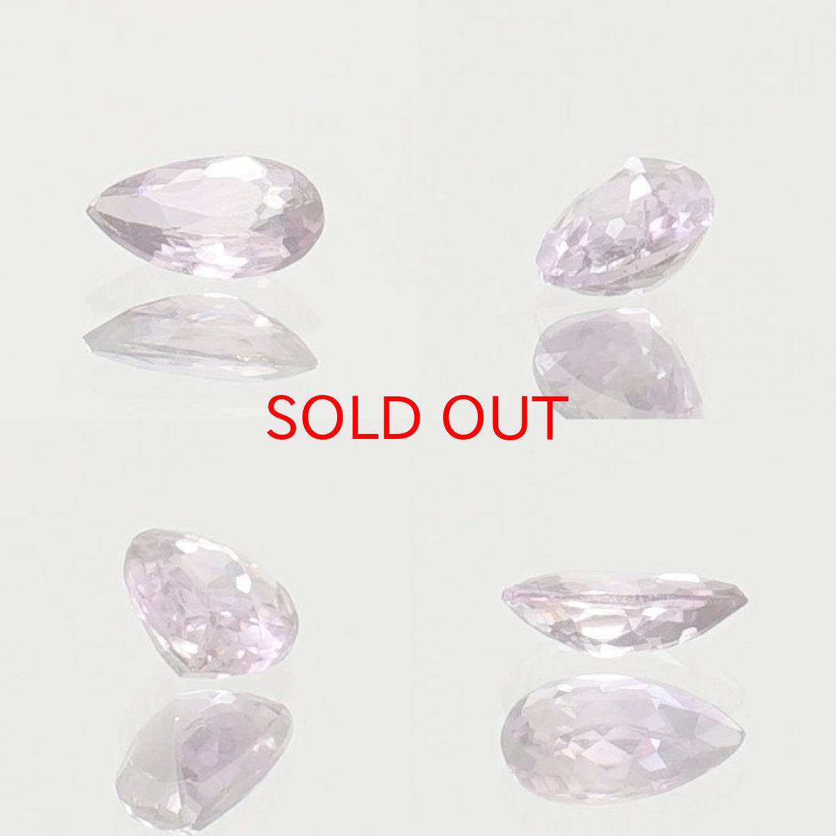 画像2: ピンクダイアスポア ルース  ペアーシェイプ 0.45ct アフガニスタン産 一点もの pink Dia Spore 浄化 天然石 パワーストーン カラーストーン (2)