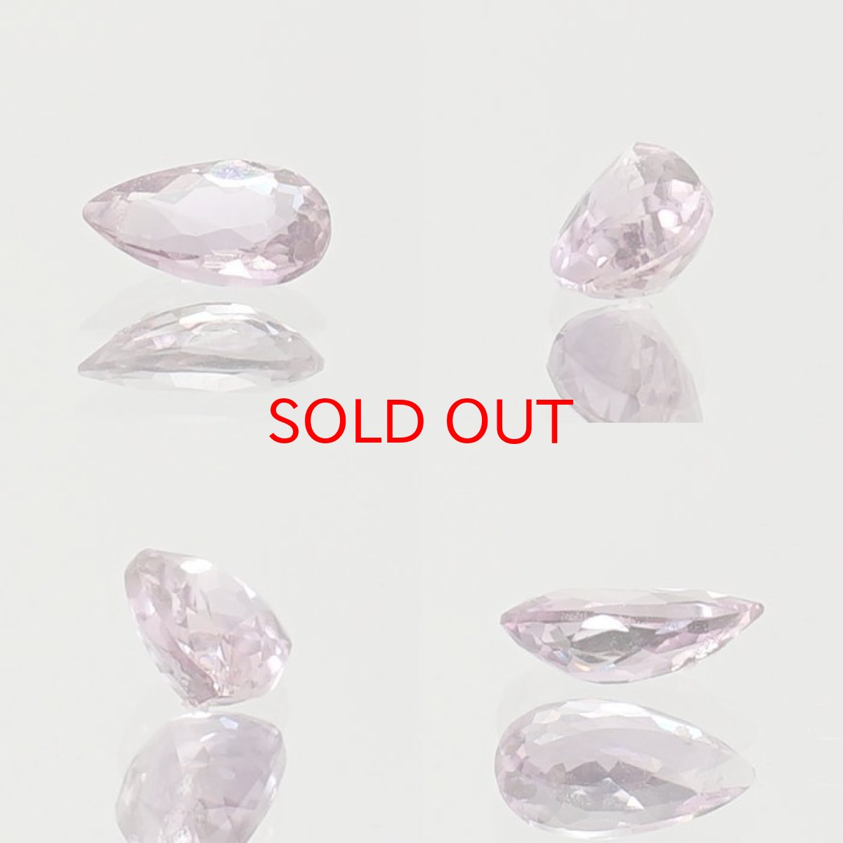画像2: ピンクダイアスポア ルース  ペアーシェイプ 0.48ct アフガニスタン産 一点もの pink Dia Spore 浄化 天然石 パワーストーン カラーストーン (2)