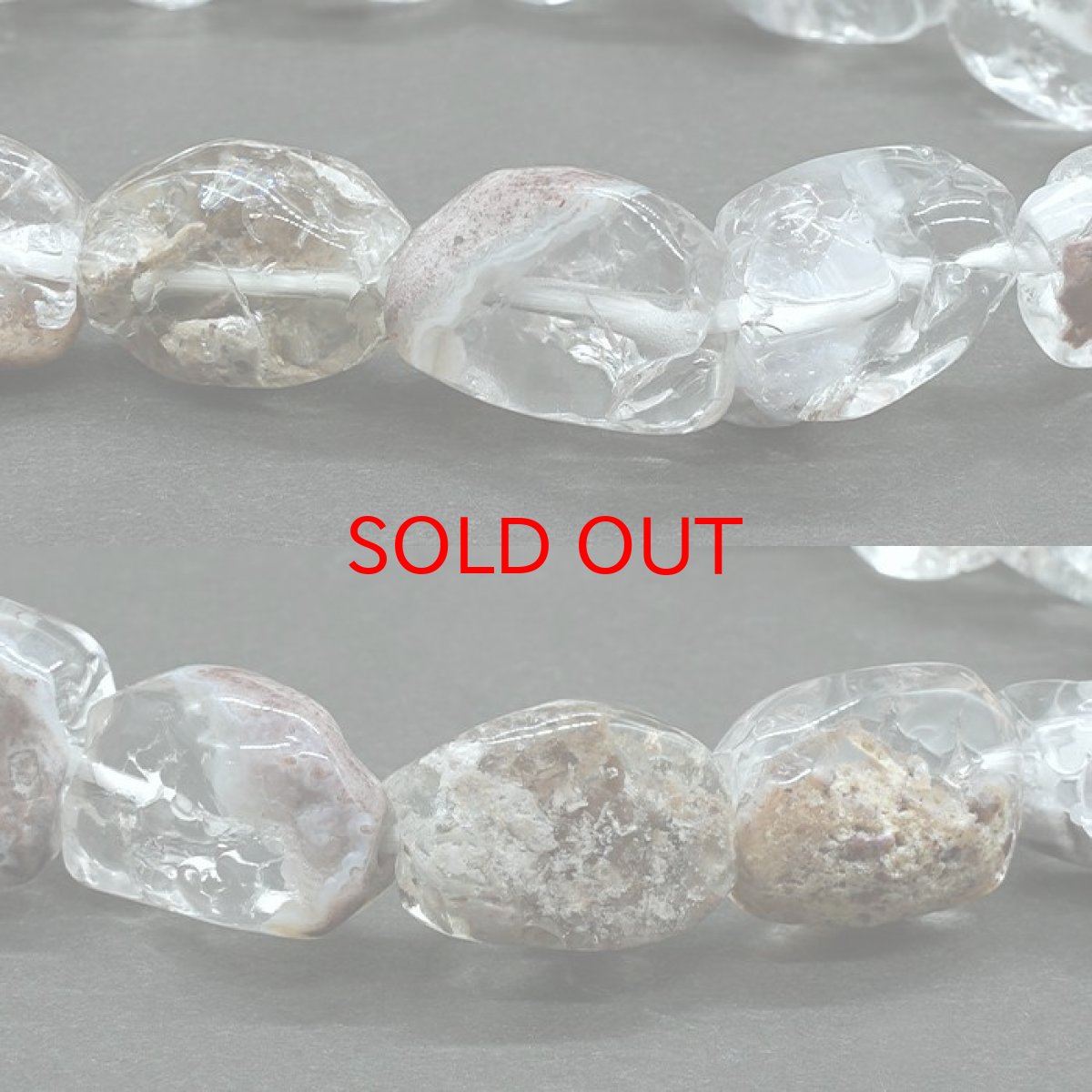 画像3: ハイアライトオパール タンブル ブレスレット 21.4g メキシコ産 Hyalite Opal  一点もの  10月誕生石 オパール 天然石 パワーストーン カラーストーン (3)