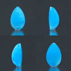 画像2: ブルーヘミモルファイト ルース コンゴ産 約1.27ct ドロップ 【一点物】 blue hemimorphite 天然石 パワーストーン カラーストーン (2)