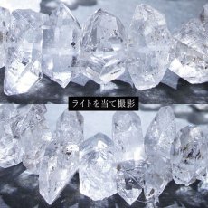 画像2: ハーキマーダイヤモンド ブレスレット 15mm アメリカ産 ドリームクリスタル ダイヤモンド 水晶 出産御守り 稀少価値 一点もの パワーストーン (2)