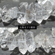 画像3: ハーキマーダイヤモンド ブレスレット 15mm アメリカ産 ドリームクリスタル ダイヤモンド 水晶 出産御守り 稀少価値 一点もの パワーストーン (3)