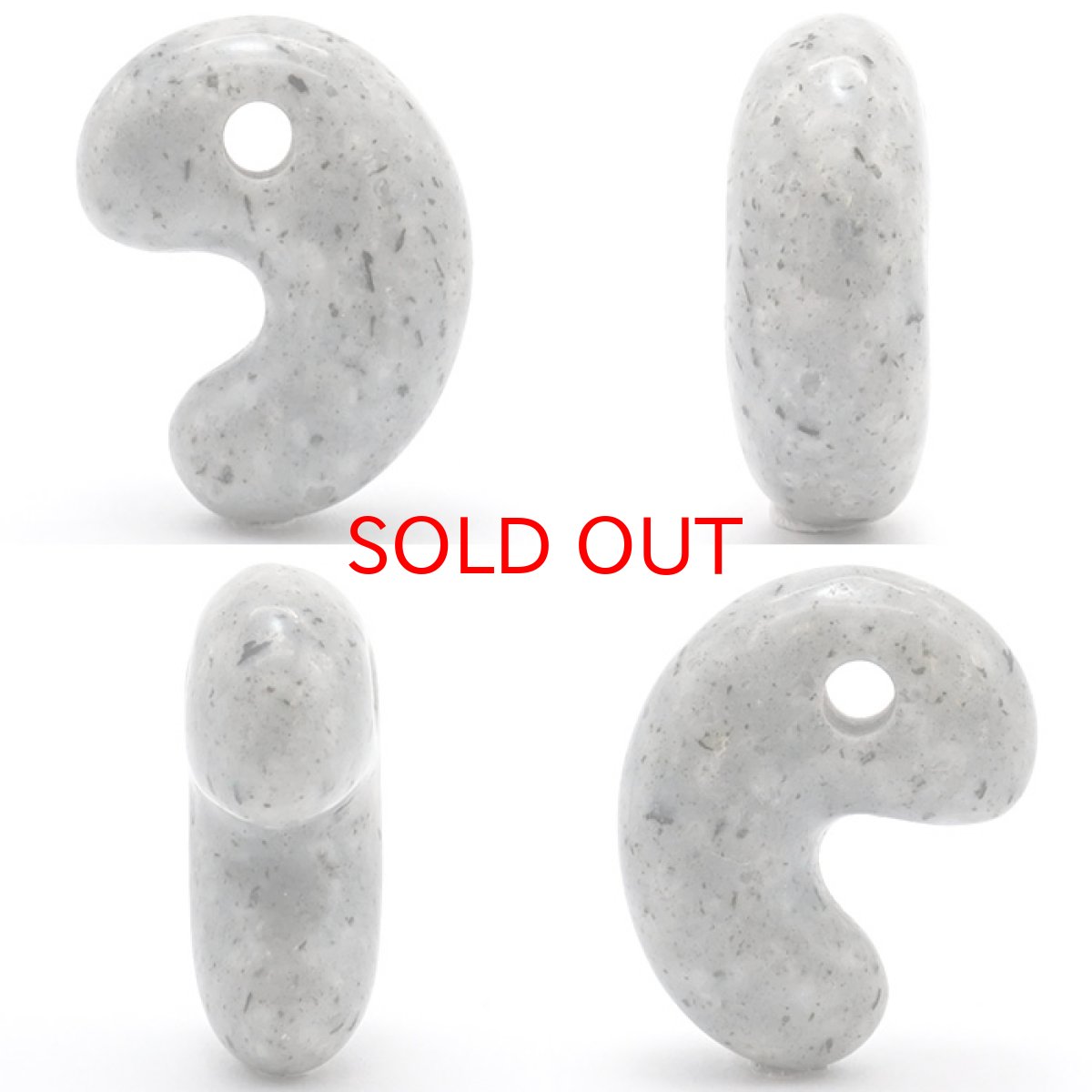 画像2: 青海薬石 勾玉 20mm 新潟県産 日本銘石 パワーストーン 天然石 カラーストーン (2)