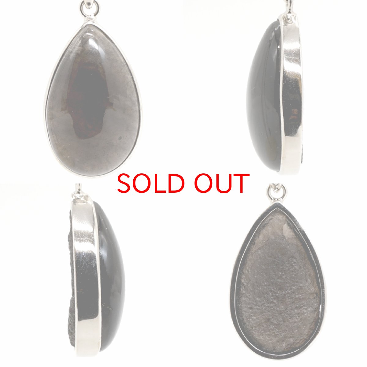 画像2: チンターマニストーン ペンダントトップ SV925 アメリカ産 【 一点物 】 覆輪 隕石 才能 能力 エネルギー 希少 天然石 パワーストーン カラーストーン (2)