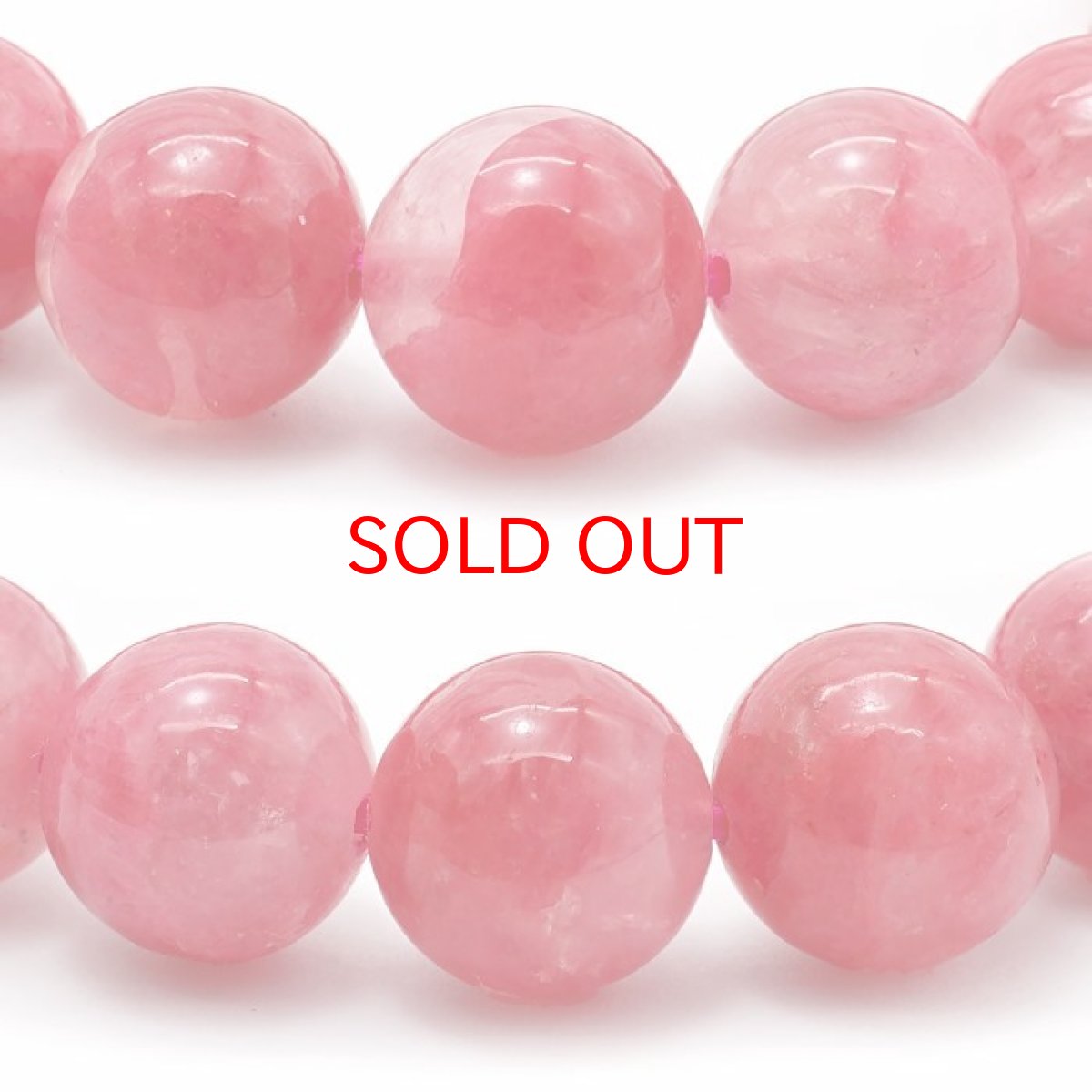 画像2: ロードナイトシリカ 10mm ブレスレット ブラジル産 【 一点もの 】 ロードナイト 水晶 Rhodonite バラ色 お守り 浄化 天然石 パワーストーン カラーストーン (2)