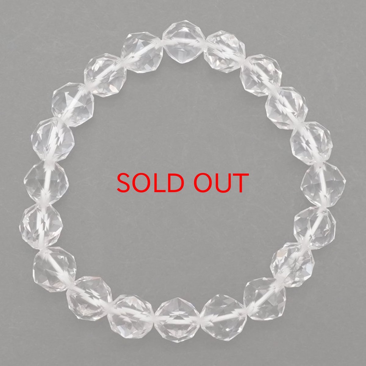 画像3: 【20%OFFセール】 ブラジル水晶 10mm スターカットブレスレット ブラジル産 Crystal 天然石 パワーストーン カラーストーン (3)