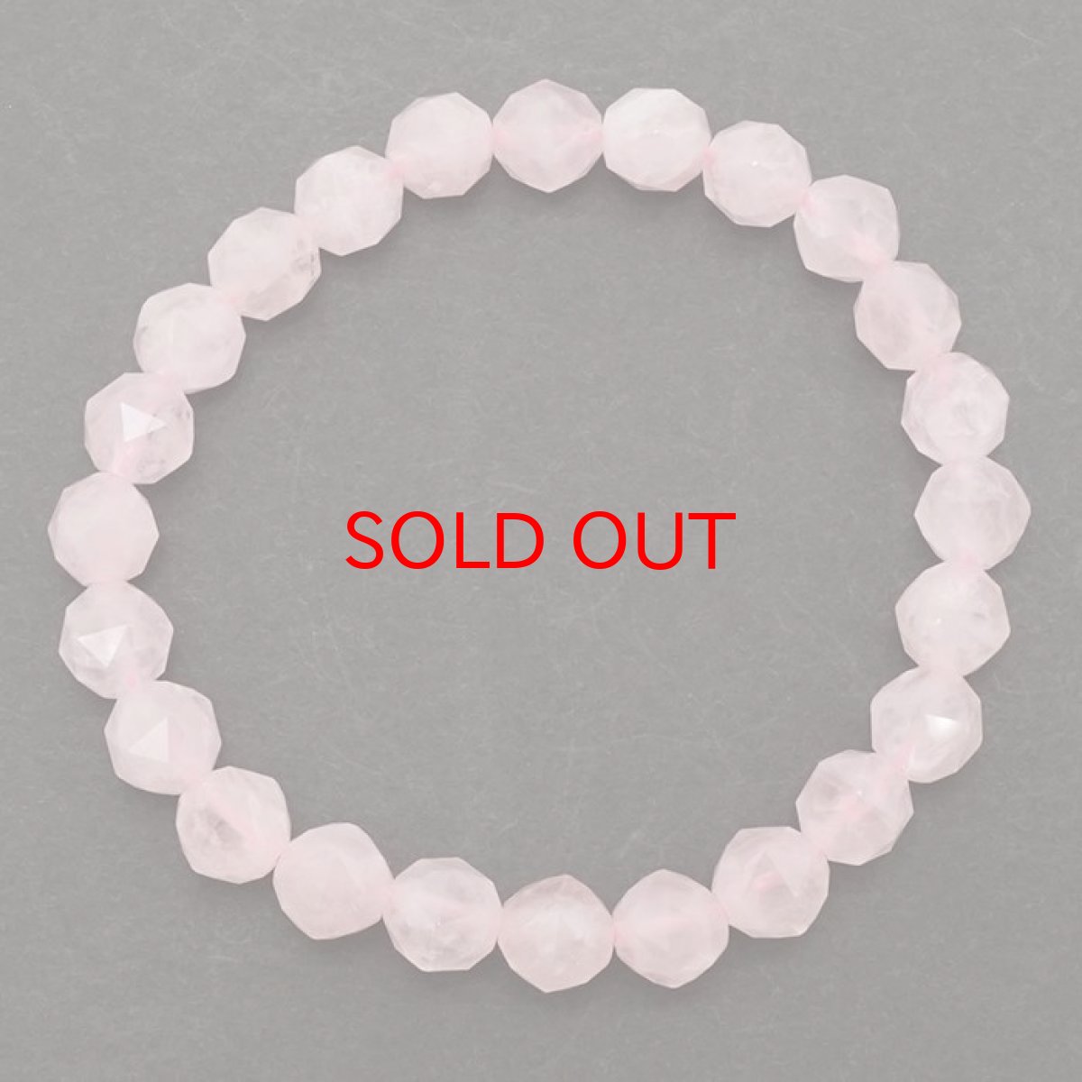 画像3: ローズクォーツ 8mm スターカットブレスレット ブラジル産 Rose Quartz 天然石 パワーストーン カラーストーン (3)