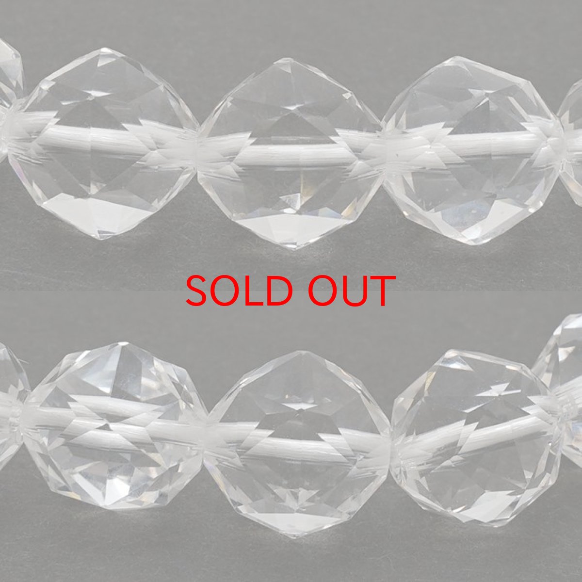 画像2: 【20%OFFセール】 ブラジル水晶 10mm スターカットブレスレット ブラジル産 Crystal 天然石 パワーストーン カラーストーン (2)