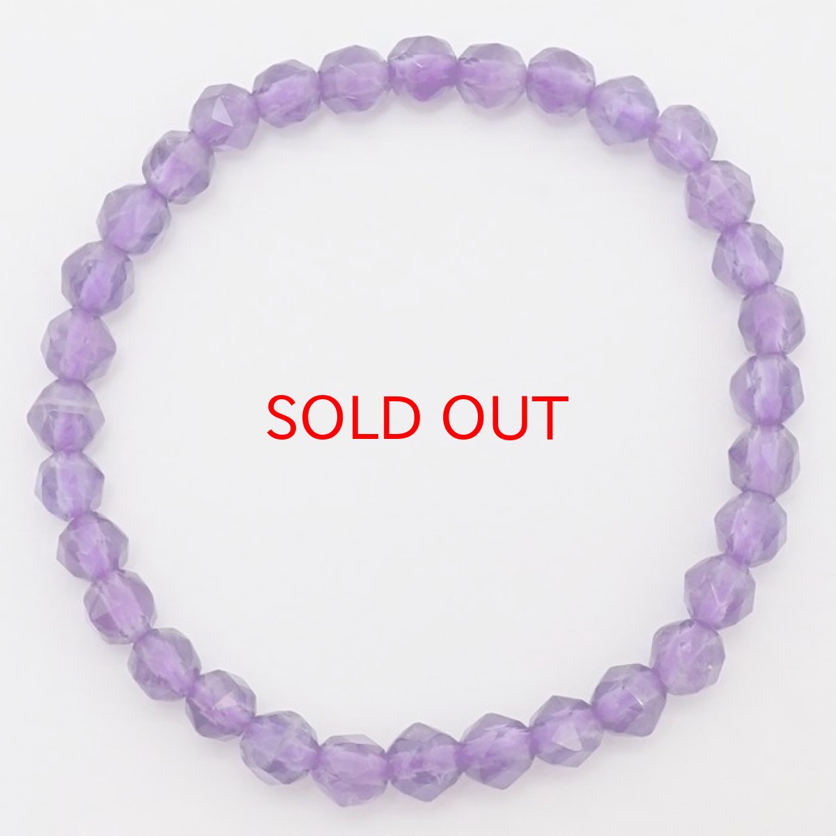 画像3: アメジスト スターカットブレスレット 6mm ブラジル産 紫水晶 Amethyst 天然石 パワーストーン カラーストーン (3)