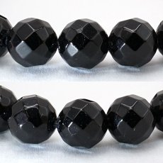 画像2: ブラックトルマリン ミラーカットブレスレット 8mm ブラジル産 black tourmaline カットブレス 電気石 天然石 パワーストーン カラーストーン (2)