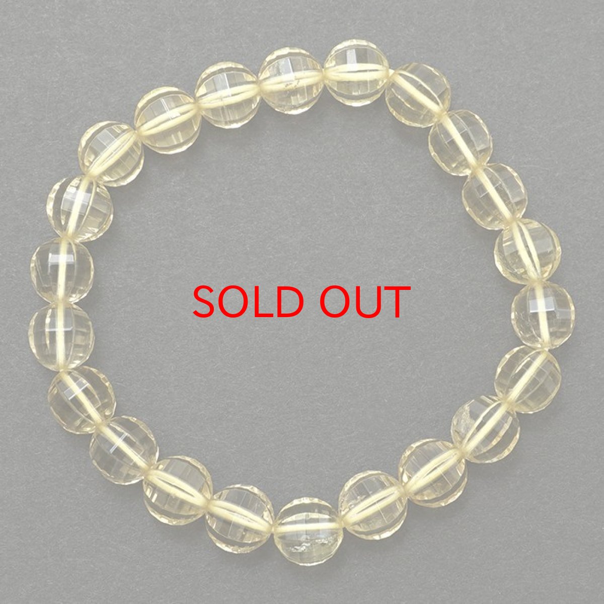 画像3: レモンクォーツ アースカットブレスレット 7mm ブラジル産 Lemon Quartz カットブレス 快活な明るさ 天然石 パワーストーン カラーストーン (3)