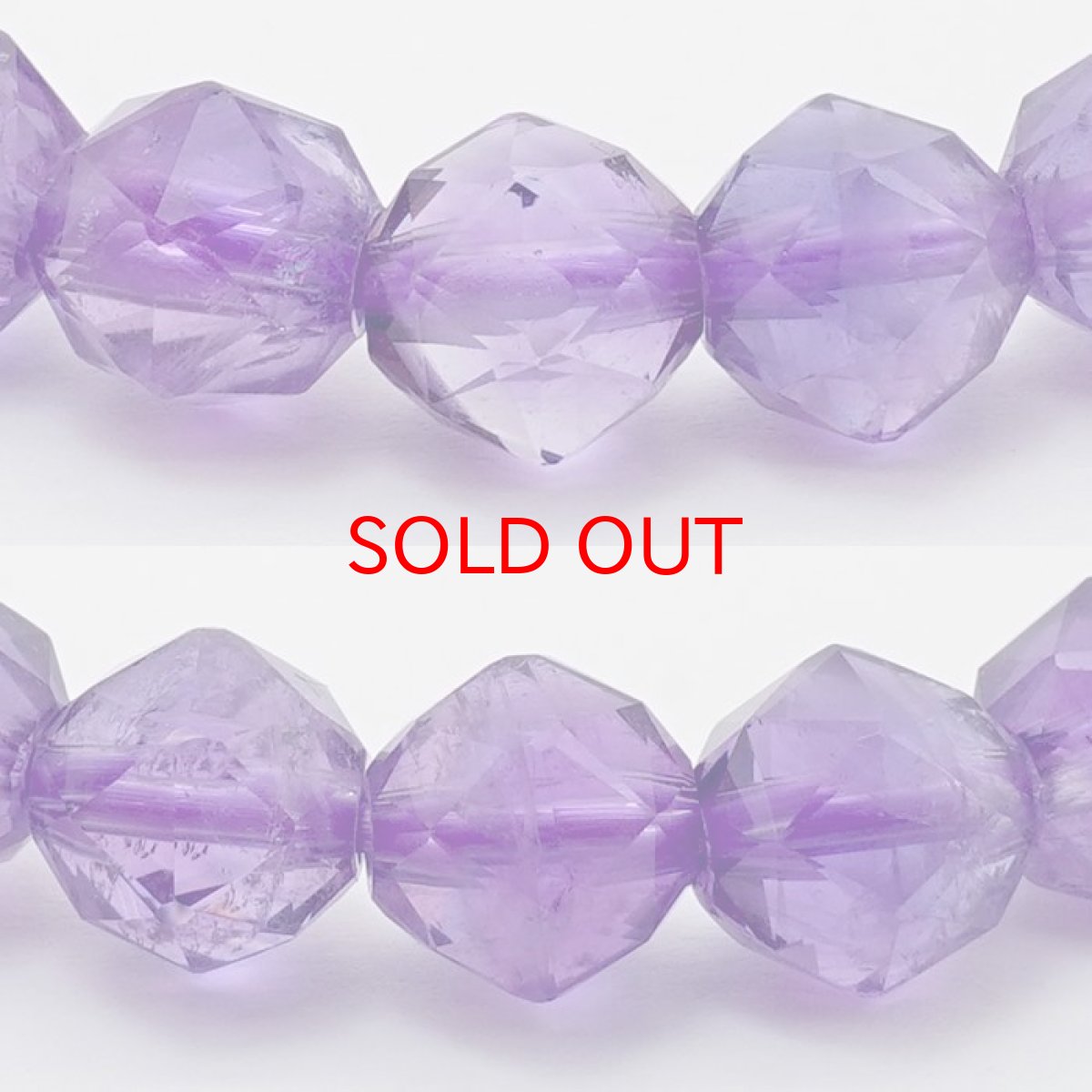 画像2: アメジスト スターカットブレスレット 8mm ブラジル産 紫水晶 Amethyst 天然石 パワーストーン カラーストーン (2)