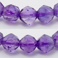 画像2: アメジスト スターカットブレスレット 8mm ブラジル産 紫水晶 Amethyst 天然石 パワーストーン カラーストーン (2)