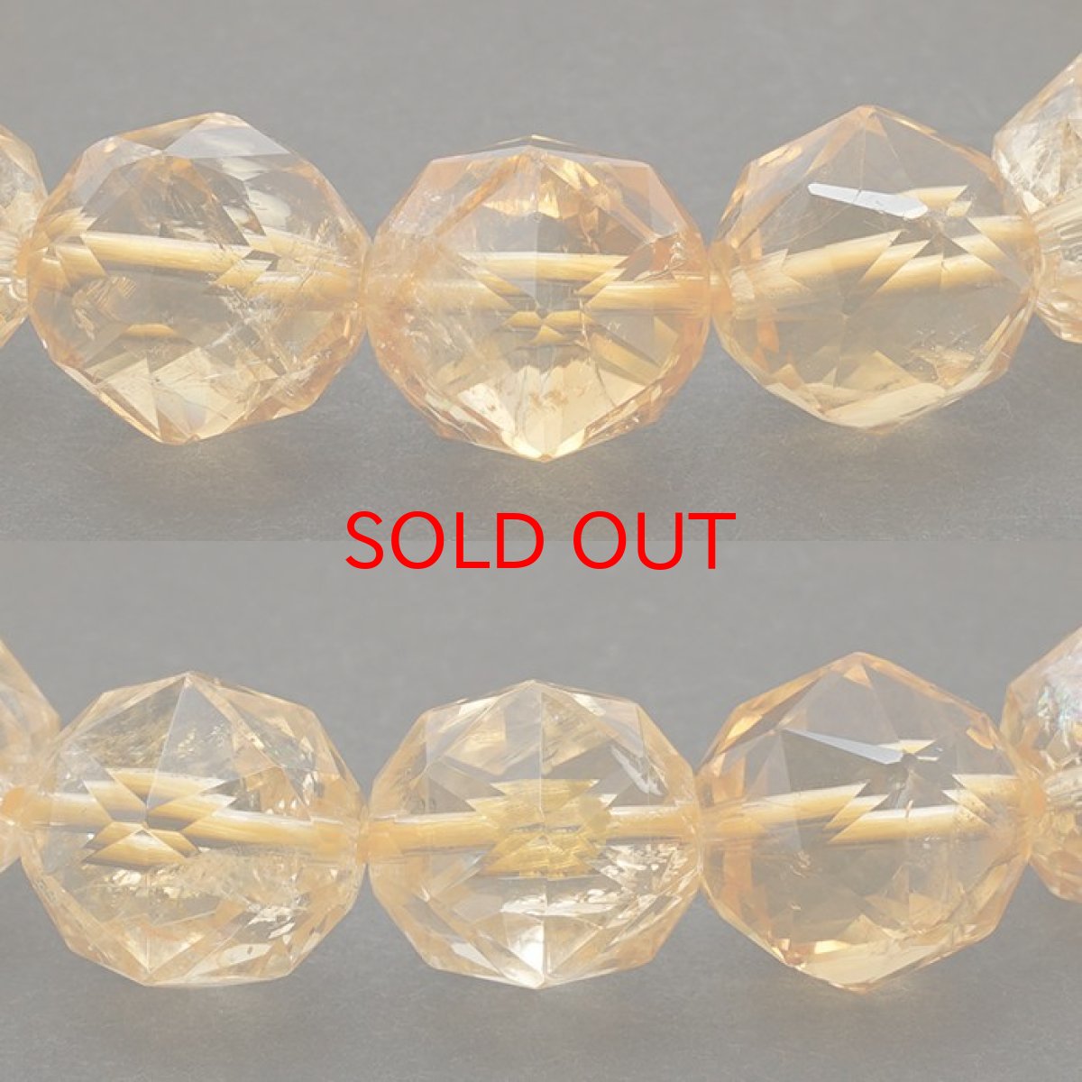 画像2: 【SALE 20%OFF】 シトリン スターカットブレスレット 12mm ブラジル産 黄水晶 Citrine 天然石 パワーストーン (2)
