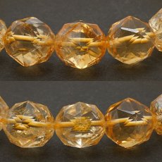 画像2: シトリン スターカットブレスレット 12mm ブラジル産 黄水晶 Citrine 天然石 パワーストーン (2)