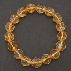 画像3: シトリン スターカットブレスレット 12mm ブラジル産 黄水晶 Citrine 天然石 パワーストーン (3)