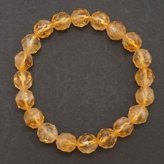 画像3: シトリン スターカットブレスレット 10mm ブラジル産 黄水晶 Citrine 天然石 パワーストーン (3)