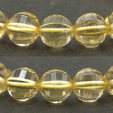 画像2: レモンクォーツ アースカットブレスレット 7mm ブラジル産 Lemon Quartz カットブレス 快活な明るさ 天然石 パワーストーン カラーストーン (2)