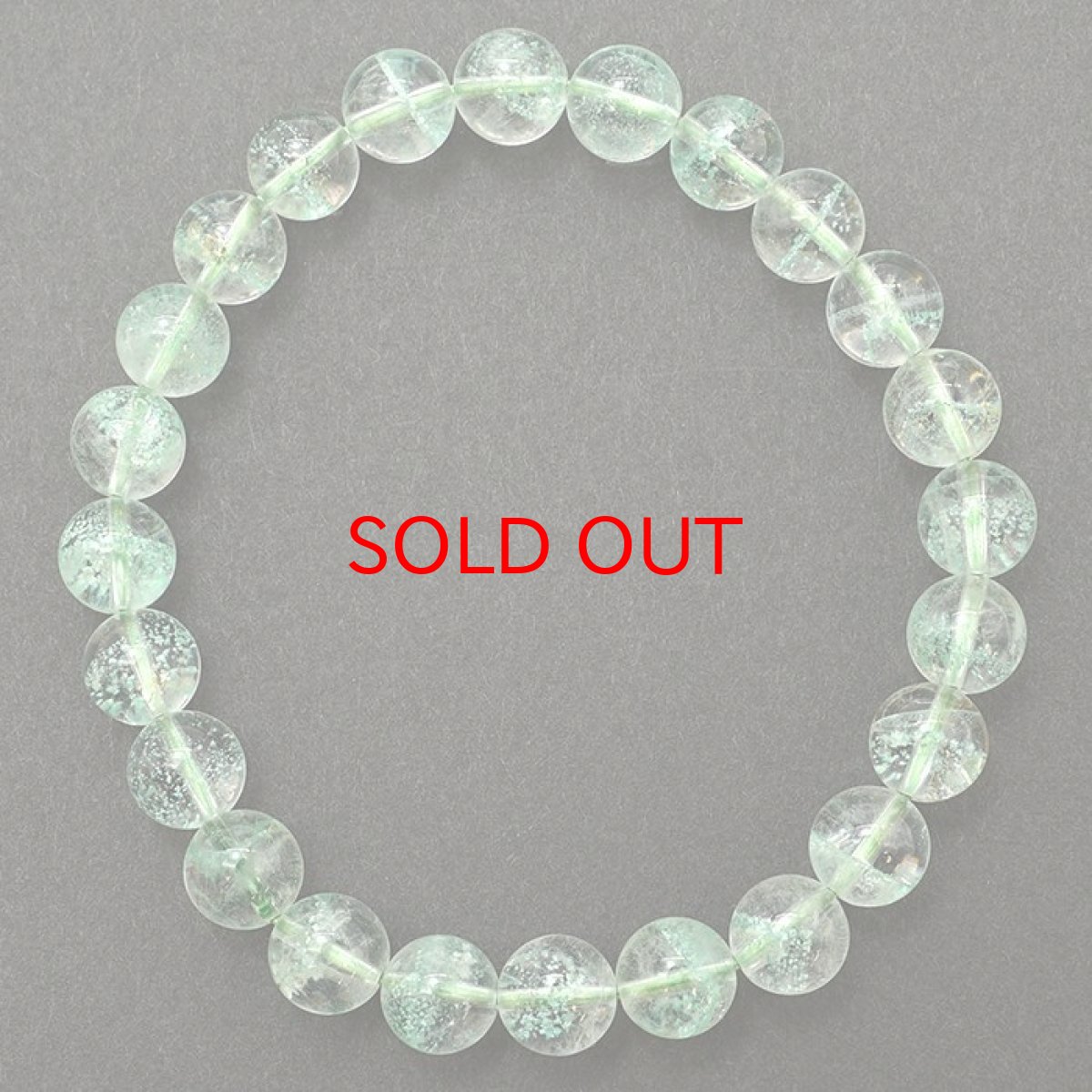 画像4: アップルグリーンファントム ブレスレット 7mm マダガスカル産 一点物 ファントムクォーツ ファントム水晶 天然石 パワーストーン カラーストーン (4)