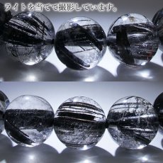 画像3: ブラックルチル ブレスレット 10mm ブラジル産【 一点物 】Black rutil ルチルクォーツ ルチル インクォーツ 水晶 お守り 天然石 パワーストーン カラーストーン (3)