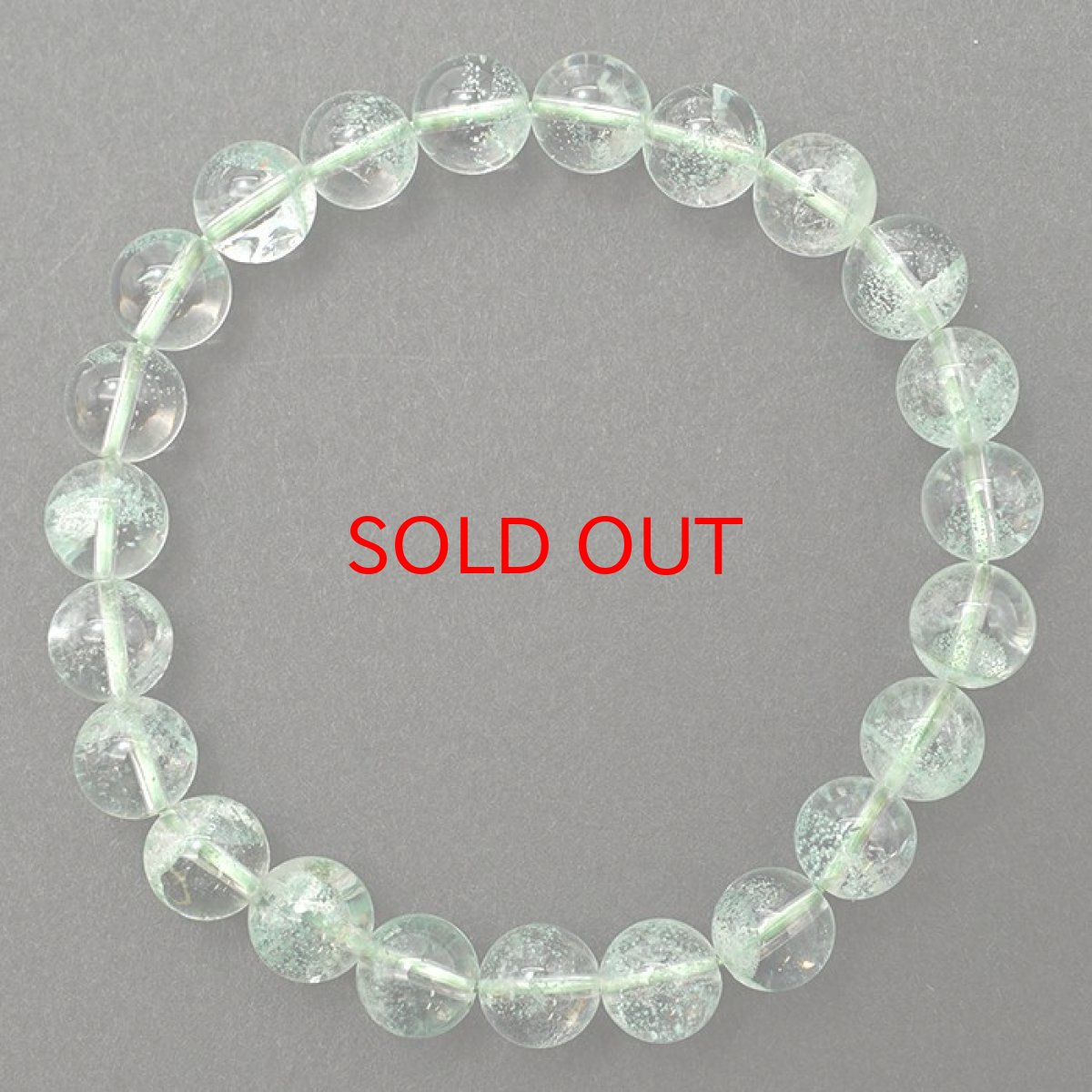 画像4: アップルグリーンファントム ブレスレット 8mm マダガスカル産 一点物 ファントムクォーツ ファントム水晶 天然石 パワーストーン カラーストーン (4)