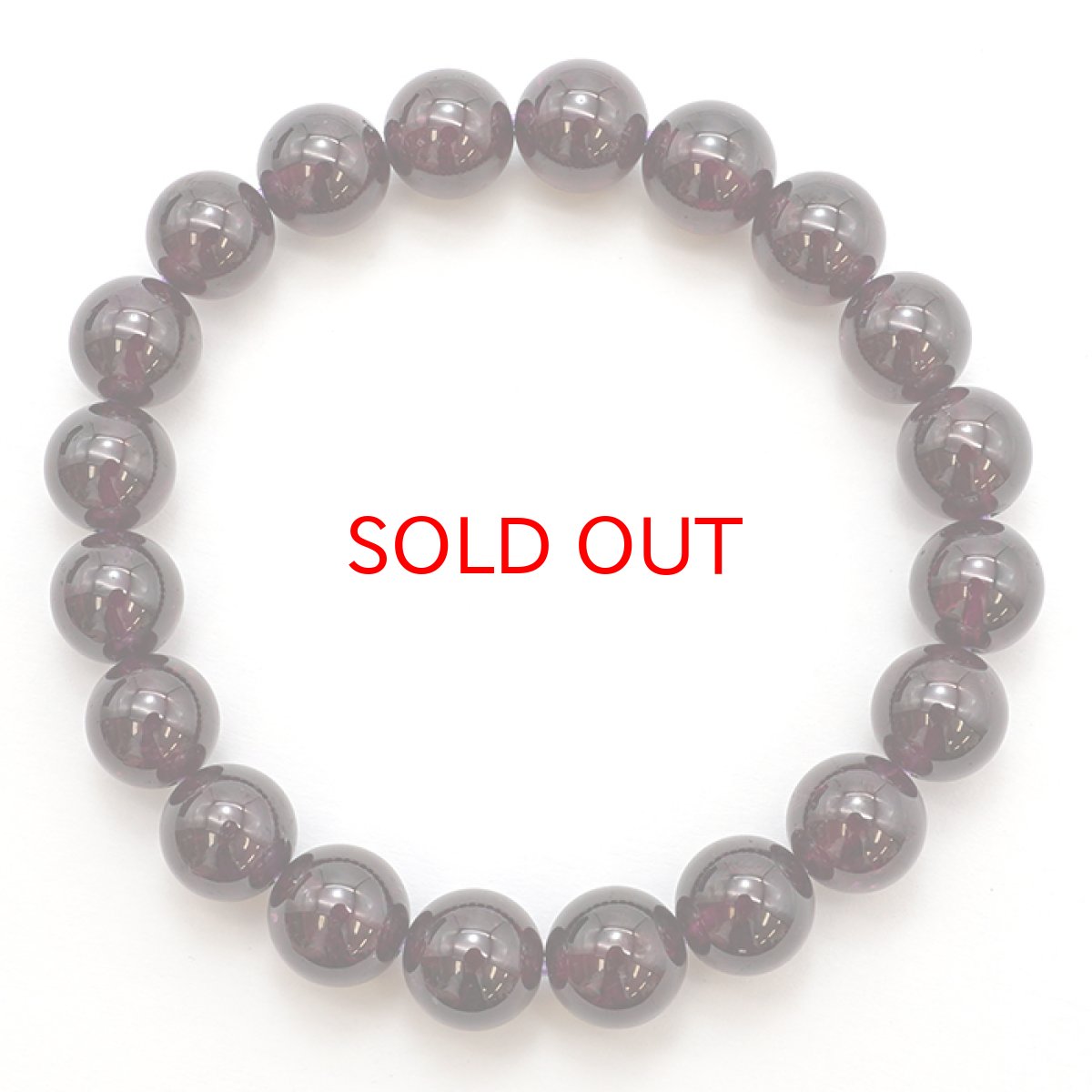 画像4: ロードライトガーネット ブレスレット 9mm ブラジル産 薔薇柘榴石 天然石 お守り 浄化  カラーストーンパワーストーン (4)