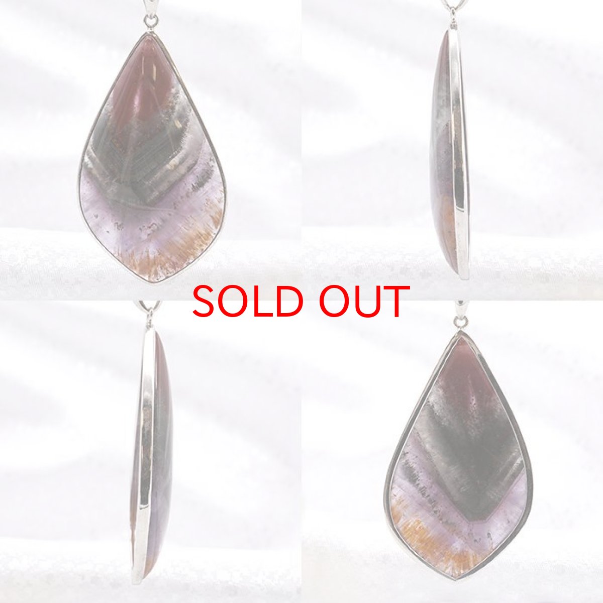 画像2: オーラライト23 ペンダントトップ SV925 変形 シルバー 12.87g カナダ産 一点物  Auralite オーラライト 浄化 お守り 天然石 パワーストーン カラーストーン (2)