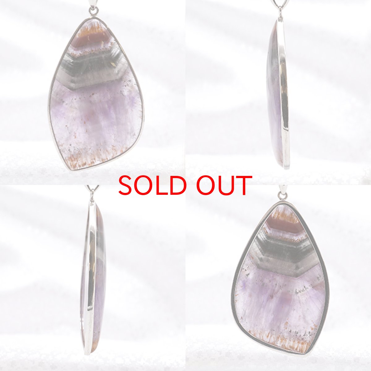 画像2: オーラライト23 ペンダントトップ SV925 変形 シルバー 11.56g カナダ産 一点物  Auralite オーラライト 浄化 お守り 天然石 パワーストーン カラーストーン (2)