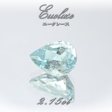 画像1: ユークレース ルース ペアシェイプ 2.15ct コロンビア産 一点もの 希少 天然石 パワーストーン カラーストーン (1)