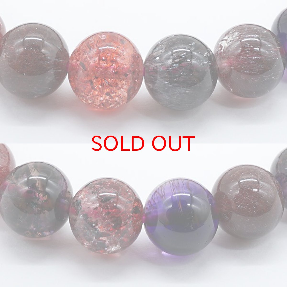 画像2: スーパーセブン ブレスレット 証明書付き 8mm  ブラジル産 一点もの superseven 天然石 パワーストーン  カラーストーン ハイクオリティ (2)