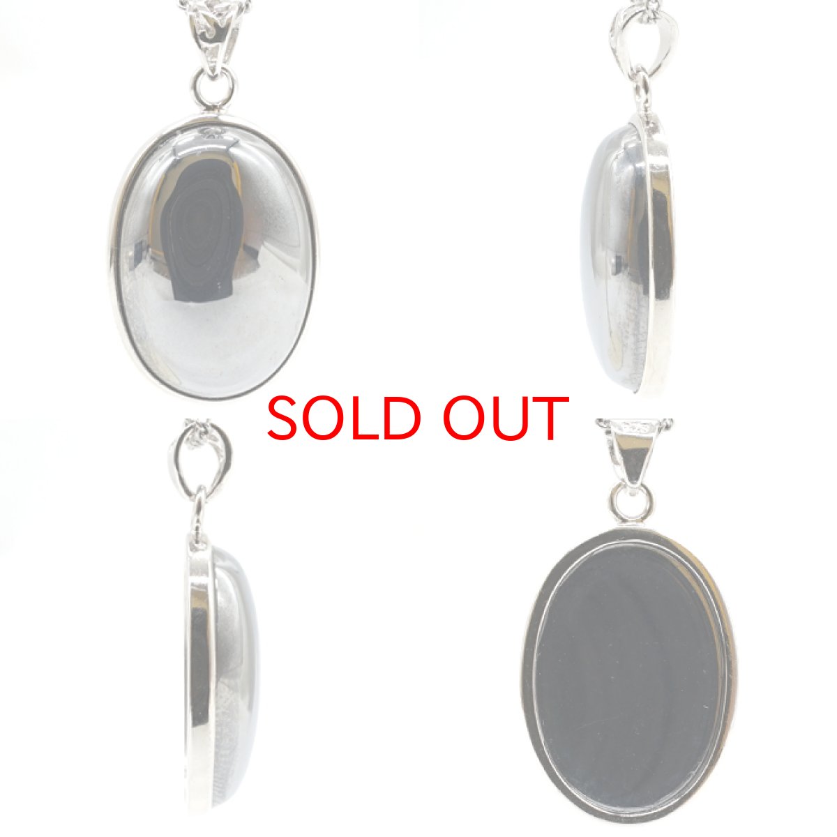 画像2: 高純度 テラヘルツ ペンダントトップ SV925 オーバル 覆輪 テラヘルツ鉱石 Terahertz 健康 お守り 浄化 天然石 パワーストーン カラーストーン (2)