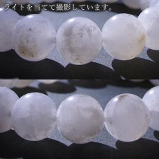 画像3: イジェン水晶 ブレスレット 12mm インドネシア産 白  稀少石 浄化 天然石 パワーストーン (3)