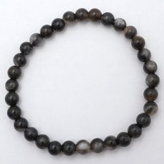 画像4: 【石の日SALE 14%OFF】 イジェン水晶 ブレスレット 6mm インドネシア産 黒  稀少石 浄化 天然石 パワーストーン (4)