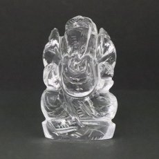 画像3: ヒマラヤ水晶 ガネーシャ 彫り物 大 83.5g インド ネパール産 【 一点物 】 天然石 パワーストーン (3)