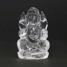 画像3: ヒマラヤ水晶 ガネーシャ 彫り物 大 87.6g インド ネパール産 【 一点物 】 天然石 パワーストーン (3)