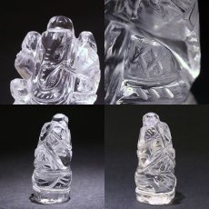 画像2: ヒマラヤ水晶 ガネーシャ 彫り物 小 15.5g インド ネパール産 【 一点物 】 天然石 パワーストーン (2)