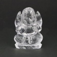 画像4: ヒマラヤ水晶 ガネーシャ 彫り物 大 96.2g インド ネパール産 【 一点物 】 天然石 パワーストーン (4)